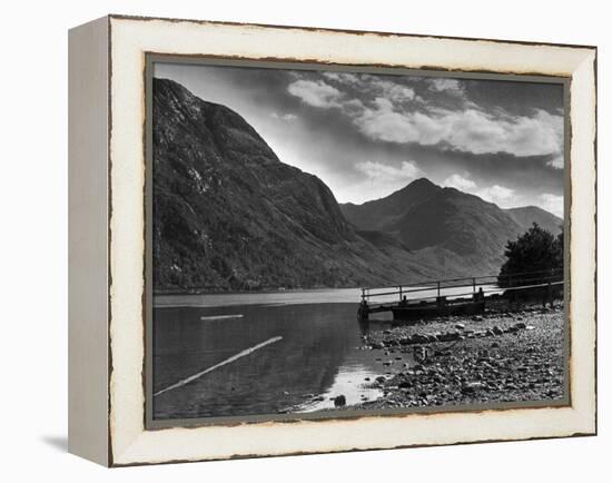 View of the hills overlooking Loch Shiel and the Glen 29/08/1946-Staff-Framed Premier Image Canvas