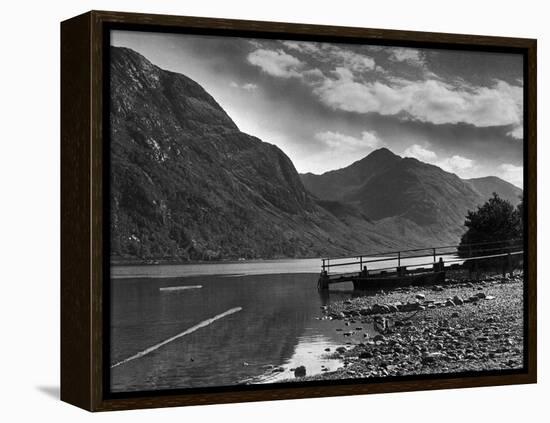 View of the hills overlooking Loch Shiel and the Glen 29/08/1946-Staff-Framed Premier Image Canvas