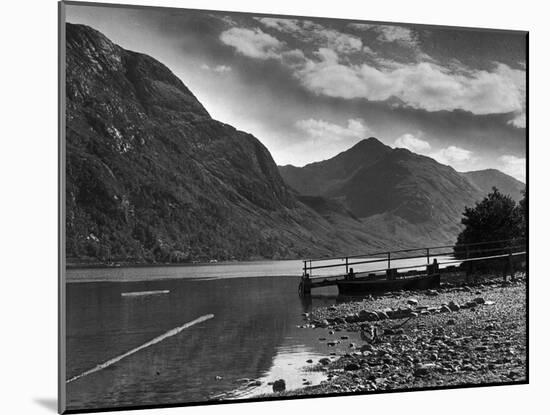 View of the hills overlooking Loch Shiel and the Glen 29/08/1946-Staff-Mounted Photographic Print