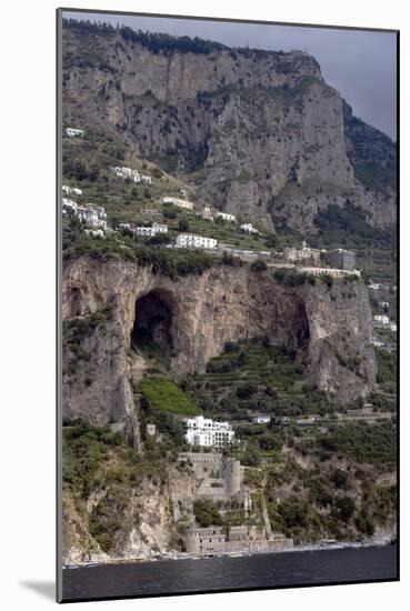 View of the Hillside Houses, Hotels and Waterside Residences of the Amalfi Coast, Campania, Italy-Natalie Tepper-Mounted Photo