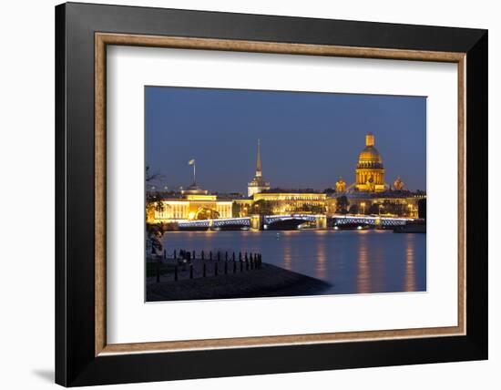 View of the Historic Heart along the Neva River, St. Petersburg, Russia, Europe-Miles Ertman-Framed Photographic Print