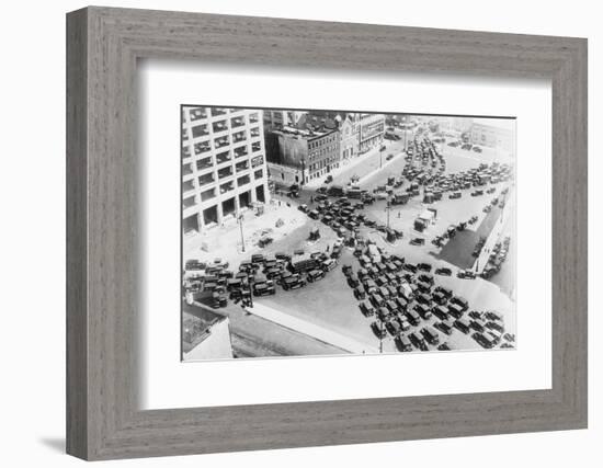 View of the Holland Tunnel Entrance before a Holiday-Philip Gendreau-Framed Photographic Print