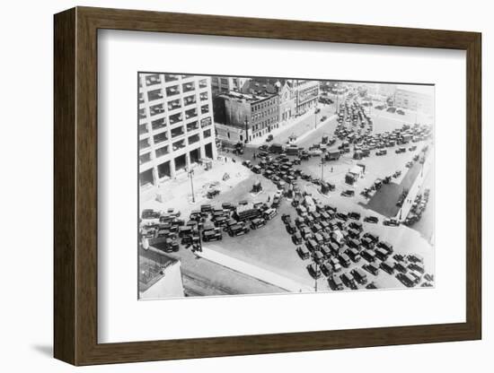 View of the Holland Tunnel Entrance before a Holiday-Philip Gendreau-Framed Photographic Print