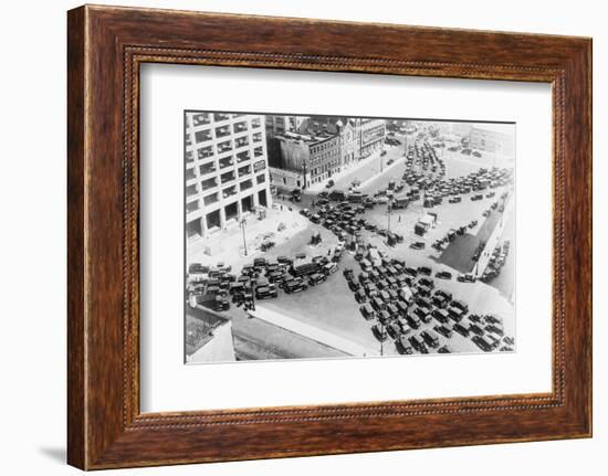 View of the Holland Tunnel Entrance before a Holiday-Philip Gendreau-Framed Photographic Print