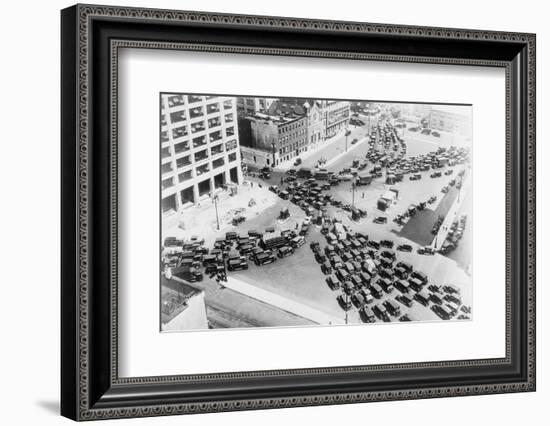 View of the Holland Tunnel Entrance before a Holiday-Philip Gendreau-Framed Photographic Print