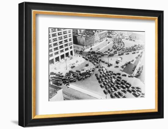 View of the Holland Tunnel Entrance before a Holiday-Philip Gendreau-Framed Photographic Print