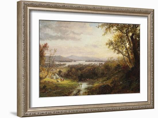 View of the Hudson, 1883-Frederic Edwin Church-Framed Giclee Print