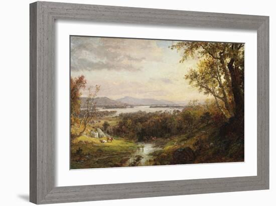 View of the Hudson, 1883-Frederic Edwin Church-Framed Giclee Print