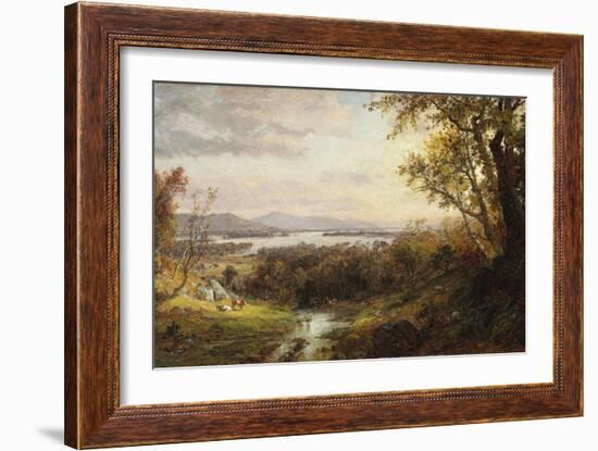 View of the Hudson, 1883-Frederic Edwin Church-Framed Giclee Print