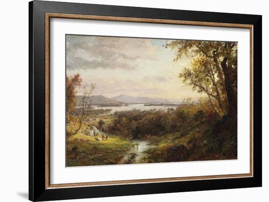 View of the Hudson, 1883-Frederic Edwin Church-Framed Giclee Print