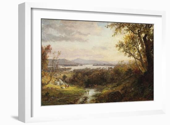 View of the Hudson, 1883-Frederic Edwin Church-Framed Giclee Print