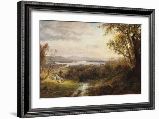 View of the Hudson, 1883-Frederic Edwin Church-Framed Giclee Print