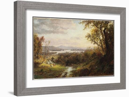 View of the Hudson, 1883-Jasper Francis Cropsey-Framed Giclee Print