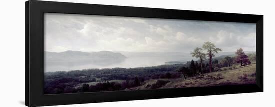 View of the Hudson Looking Across the Tappanzee-Albert Bierstadt-Framed Giclee Print