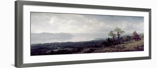 View of the Hudson Looking Across the Tappanzee-Albert Bierstadt-Framed Giclee Print