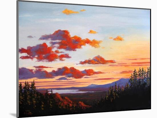 View of the Hudson River at Sunset from Olana-Patty Baker-Mounted Art Print