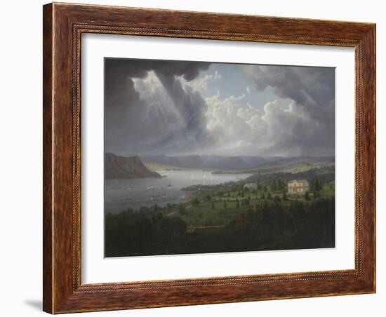 View of the Hudson River from Tarrytown Heights-Robert The Younger Havell-Framed Giclee Print