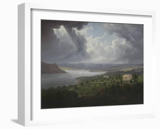 View of the Hudson River from Tarrytown Heights-Robert The Younger Havell-Framed Giclee Print