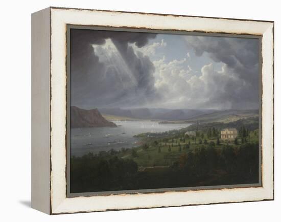 View of the Hudson River from Tarrytown Heights-Robert The Younger Havell-Framed Premier Image Canvas