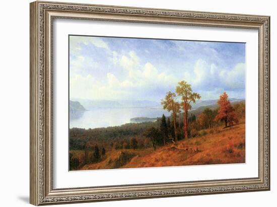 View of the Hudson River Valley-Albert Bierstadt-Framed Art Print