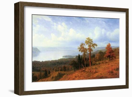 View of the Hudson River Valley-Albert Bierstadt-Framed Art Print
