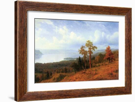 View of the Hudson River Valley-Albert Bierstadt-Framed Art Print