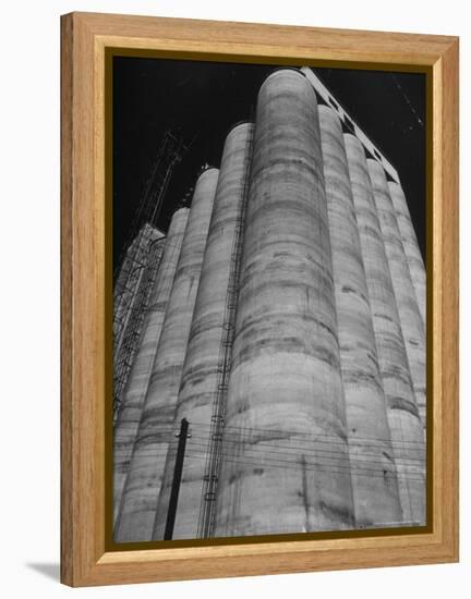 View of the Huge Elam Grain Co. Elevator-Margaret Bourke-White-Framed Premier Image Canvas