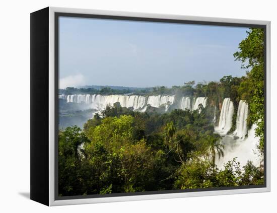 View of the Iguazu Falls, UNESCO World Heritage Site, Puerto Iguazu, Misiones, Argentina, South Ame-Karol Kozlowski-Framed Premier Image Canvas