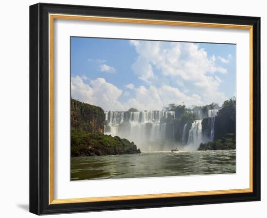 View of the Iguazu Falls, UNESCO World Heritage Site, Puerto Iguazu, Misiones, Argentina, South Ame-Karol Kozlowski-Framed Photographic Print