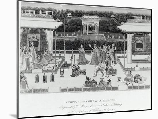 View of the Inside of a Zananah, Engraved by William Skelton (1763-1848)-William Hodges-Mounted Giclee Print