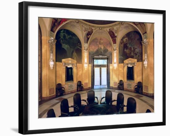 View of the Interior, 1910-Alphonse Mucha-Framed Giclee Print