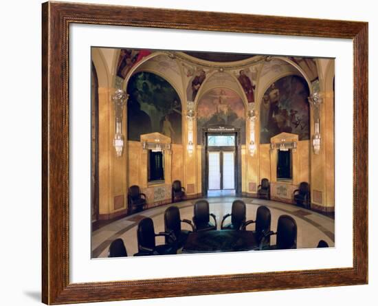 View of the Interior, 1910-Alphonse Mucha-Framed Giclee Print