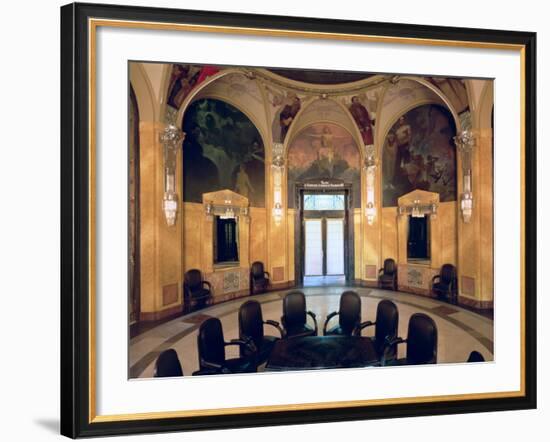 View of the Interior, 1910-Alphonse Mucha-Framed Giclee Print