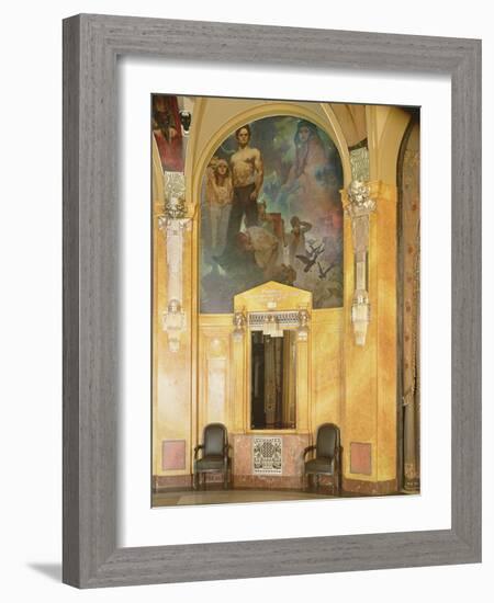 View of the Interior, 1910-Alphonse Mucha-Framed Photographic Print