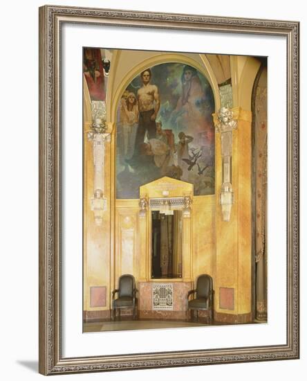 View of the Interior, 1910-Alphonse Mucha-Framed Photographic Print