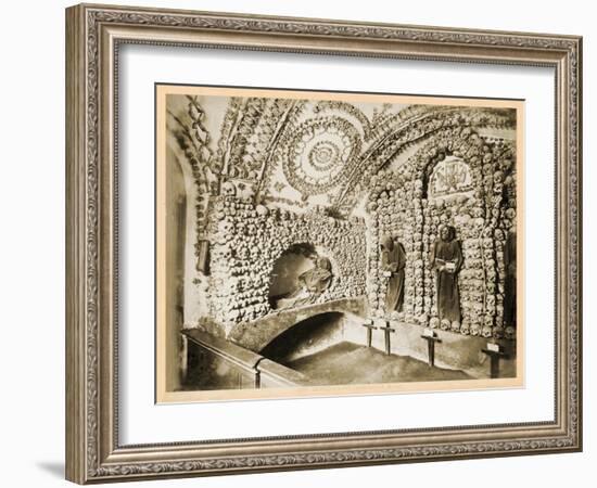 View of the Interior of the Crypt, Santa Maria Della Concezione Dei Cappuccini-null-Framed Giclee Print