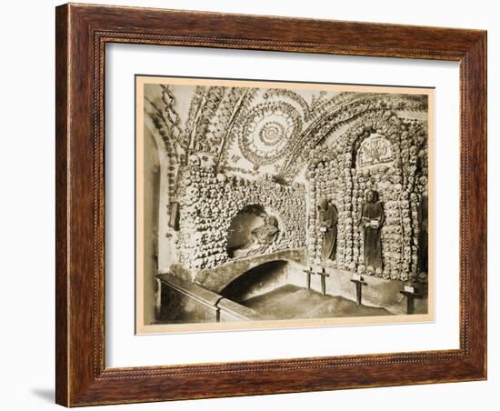 View of the Interior of the Crypt, Santa Maria Della Concezione Dei Cappuccini-null-Framed Giclee Print