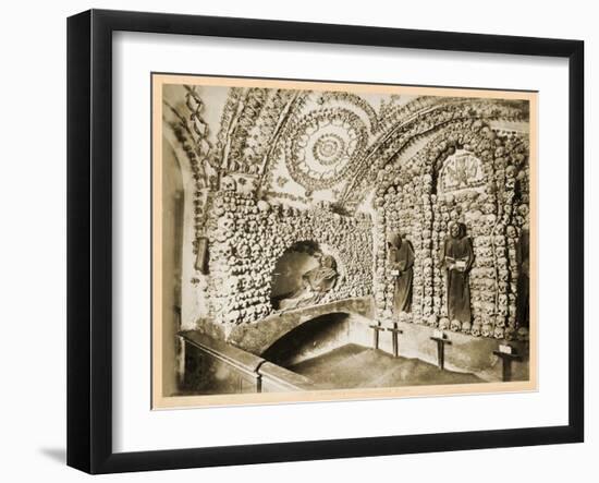 View of the Interior of the Crypt, Santa Maria Della Concezione Dei Cappuccini-null-Framed Giclee Print