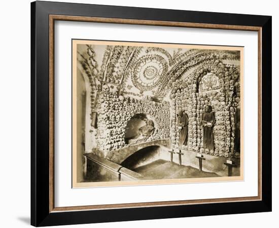 View of the Interior of the Crypt, Santa Maria Della Concezione Dei Cappuccini-null-Framed Giclee Print