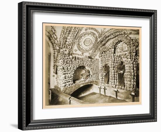 View of the Interior of the Crypt, Santa Maria Della Concezione Dei Cappuccini-null-Framed Giclee Print