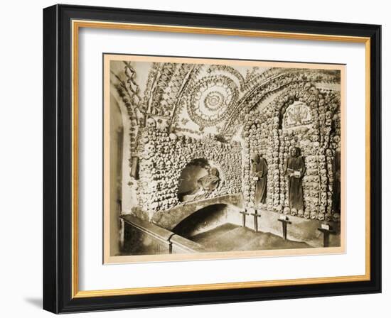 View of the Interior of the Crypt, Santa Maria Della Concezione Dei Cappuccini-null-Framed Giclee Print