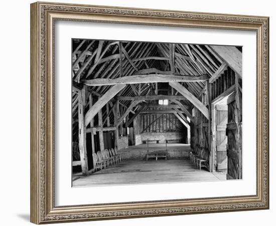 View of the Interior of the Mayflower Barn from a Story Concerning William Penn-Hans Wild-Framed Photographic Print