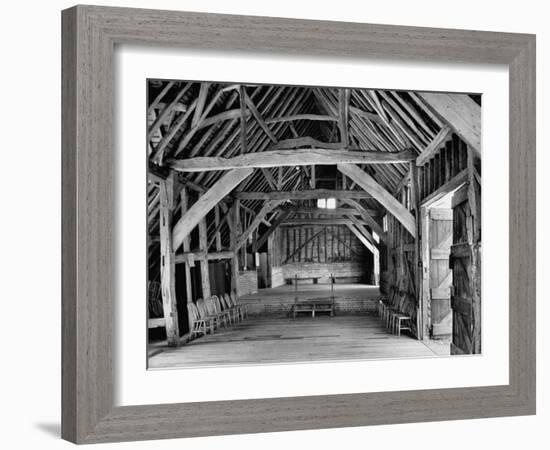 View of the Interior of the Mayflower Barn from a Story Concerning William Penn-Hans Wild-Framed Photographic Print