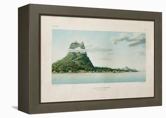 View of the Island of Bora Bora-Ambroise Tardieu-Framed Premier Image Canvas