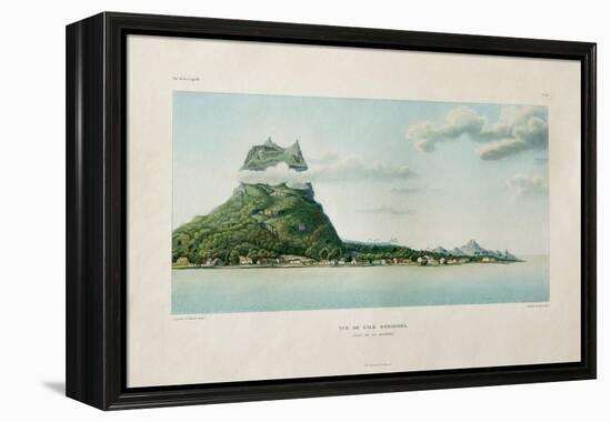 View of the Island of Bora Bora-Ambroise Tardieu-Framed Premier Image Canvas