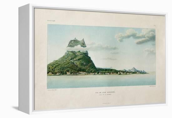 View of the Island of Bora Bora-Ambroise Tardieu-Framed Premier Image Canvas