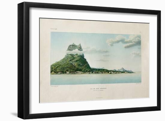 View of the Island of Bora Bora-Ambroise Tardieu-Framed Giclee Print