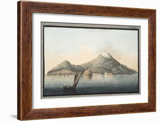 View of the Island of Ischia from the Sea-Pietro Fabris-Framed Giclee Print