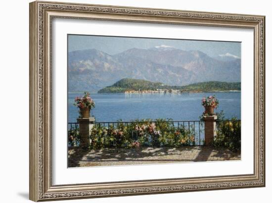 View of the Isola Bella, Italy-Angelo Morbelli-Framed Giclee Print