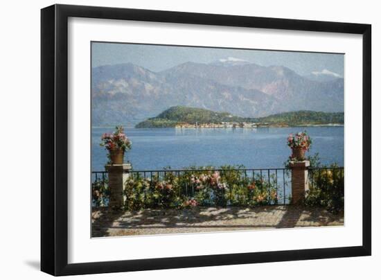 View of the Isola Bella, Italy-Angelo Morbelli-Framed Giclee Print